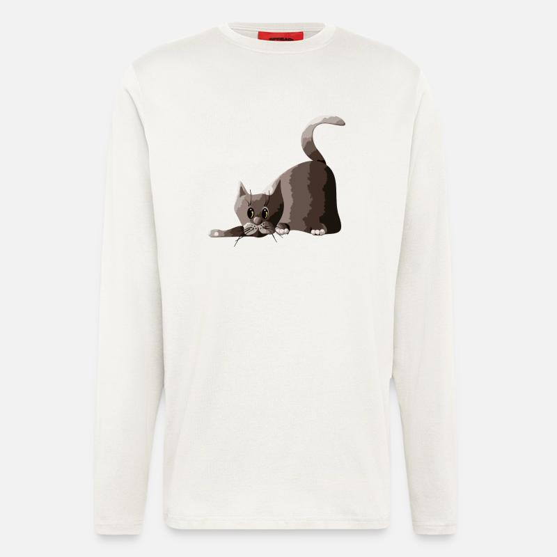 Cat - Longsleeve - made by SPREAD  - OFF WHITE