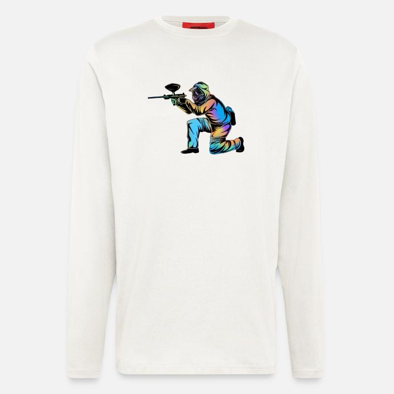 Paintball - Langarmshirt - made by SPREAD  - OFF WHITE