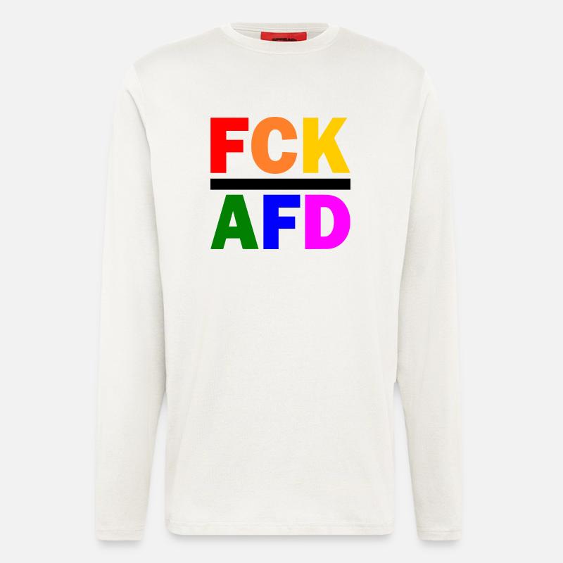 Fck afd - Langarmshirt - made by SPREAD  - OFF WHITE