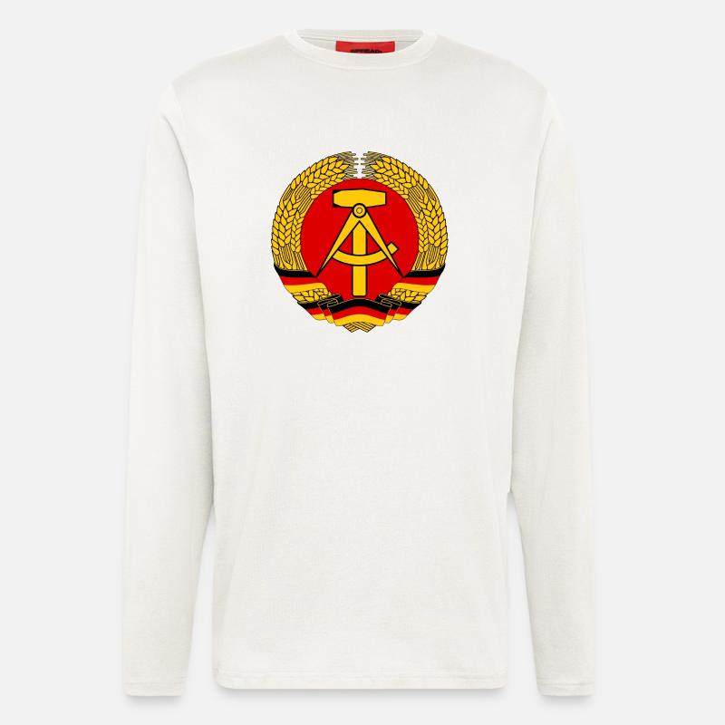 DDR-Logo - Langarmshirt - made by SPREAD  - OFF WHITE