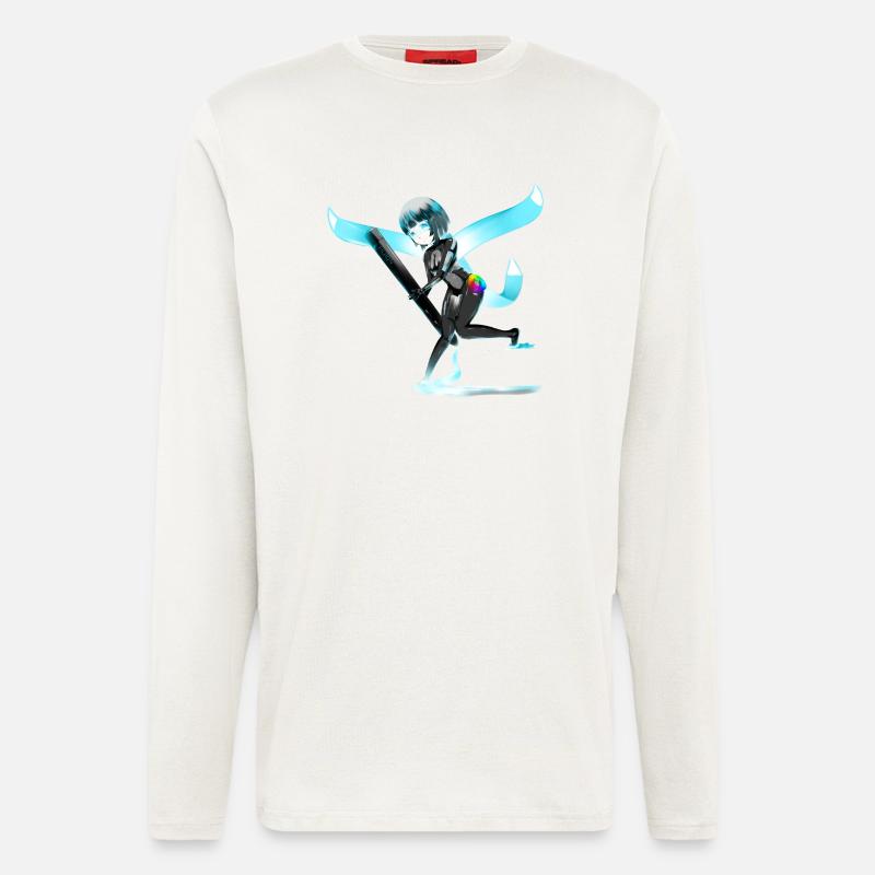 Huion OC Charakter - Langarmshirt - made by SPREAD  - OFF WHITE
