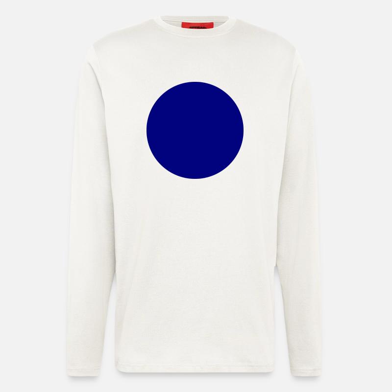 Blau Kreis - Langarmshirt - made by SPREAD  - OFF WHITE