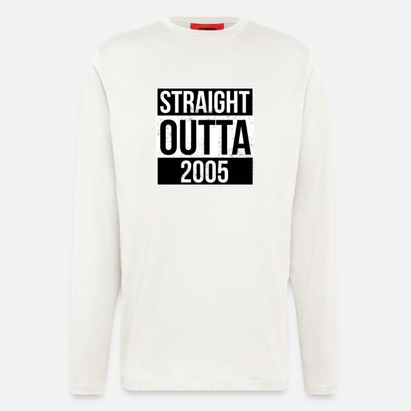 Straight Outta 2005 - Langarmshirt - made by SPREAD  - OFF WHITE