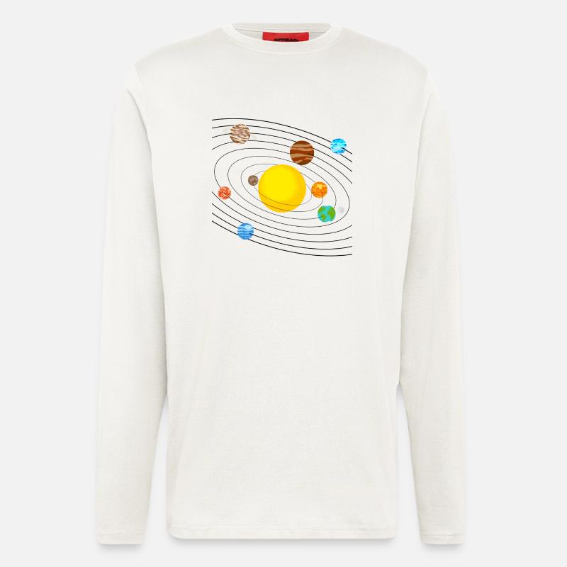 solar system - Longsleeve - made by SPREAD  - OFF WHITE