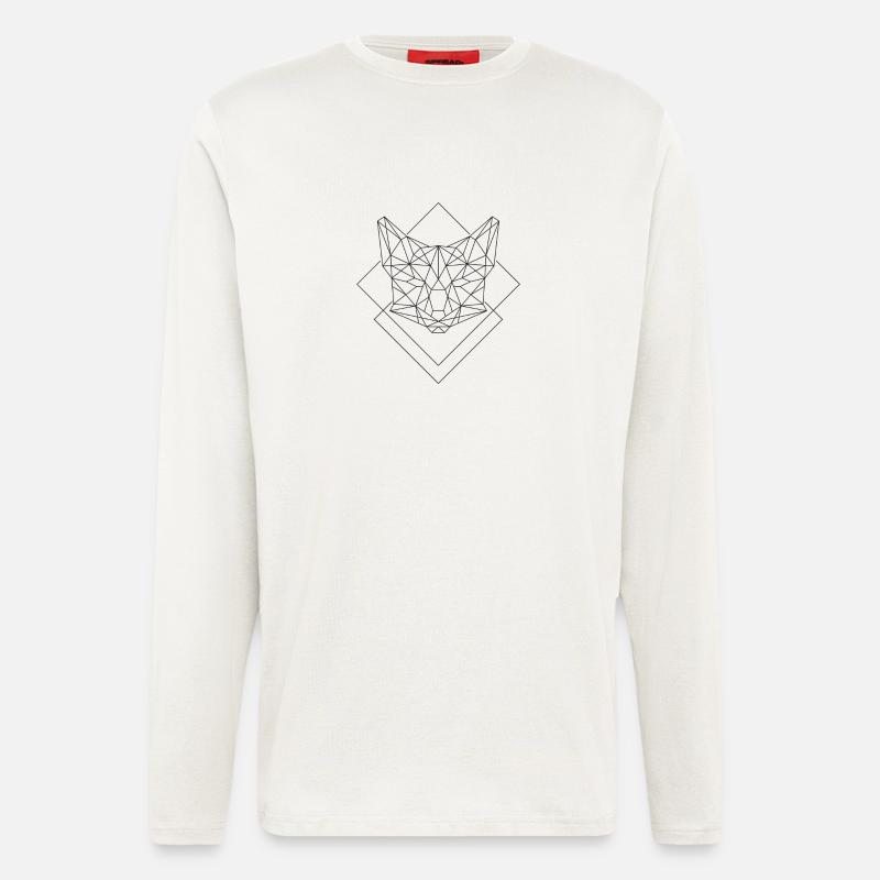 Polygon Fox - Longsleeve - made by SPREAD  - OFF WHITE