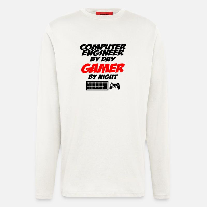 Computer Engineer - Langarmshirt - made by SPREAD  - OFF WHITE
