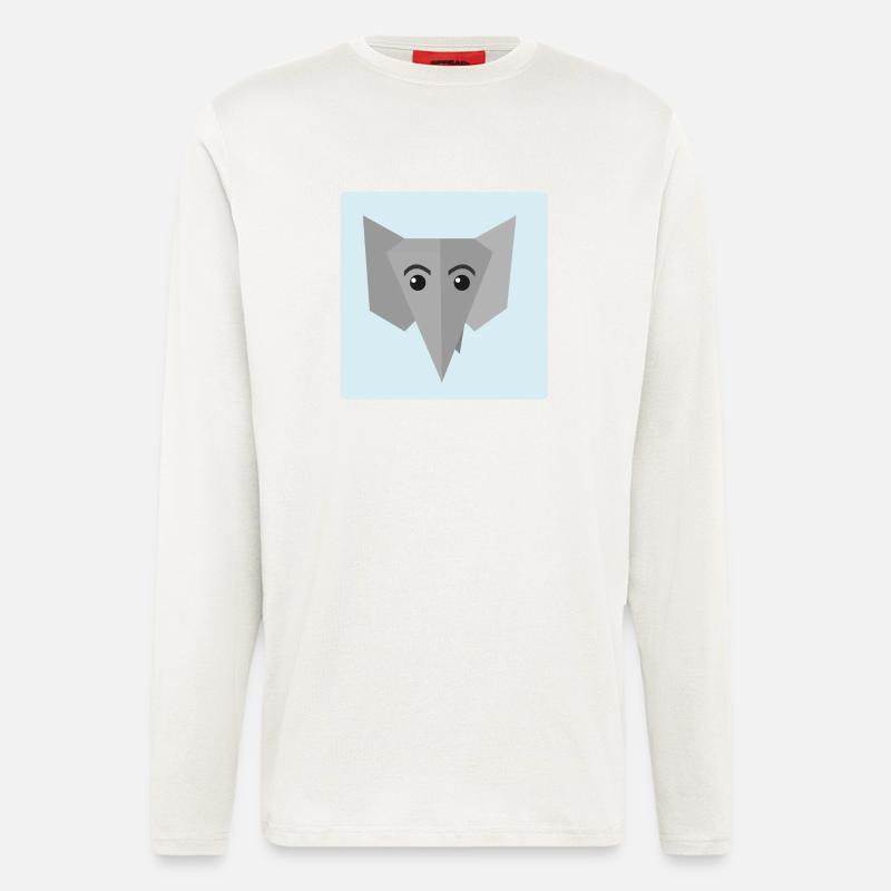 Elefant Doodle - Langarmshirt - made by SPREAD  - OFF WHITE