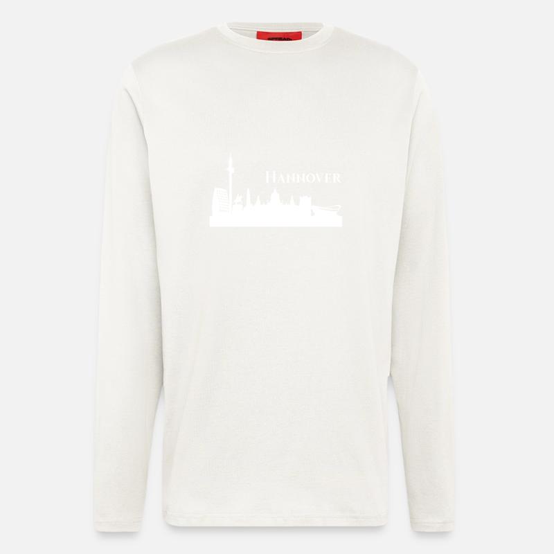 Hannover Skyline - Langarmshirt - made by SPREAD  - OFF WHITE
