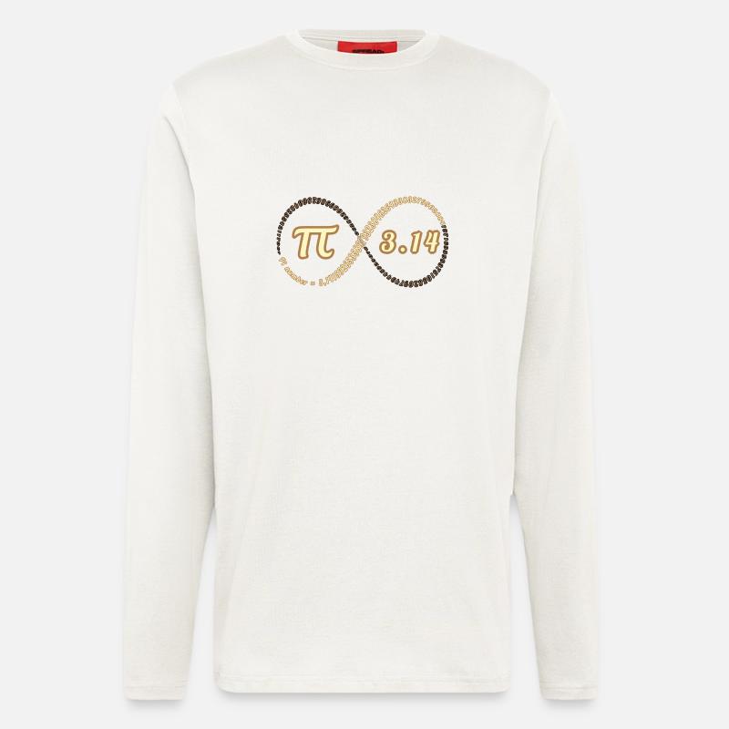 Faszinierende Pi-Nummer - Langarmshirt - made by SPREAD  - OFF WHITE