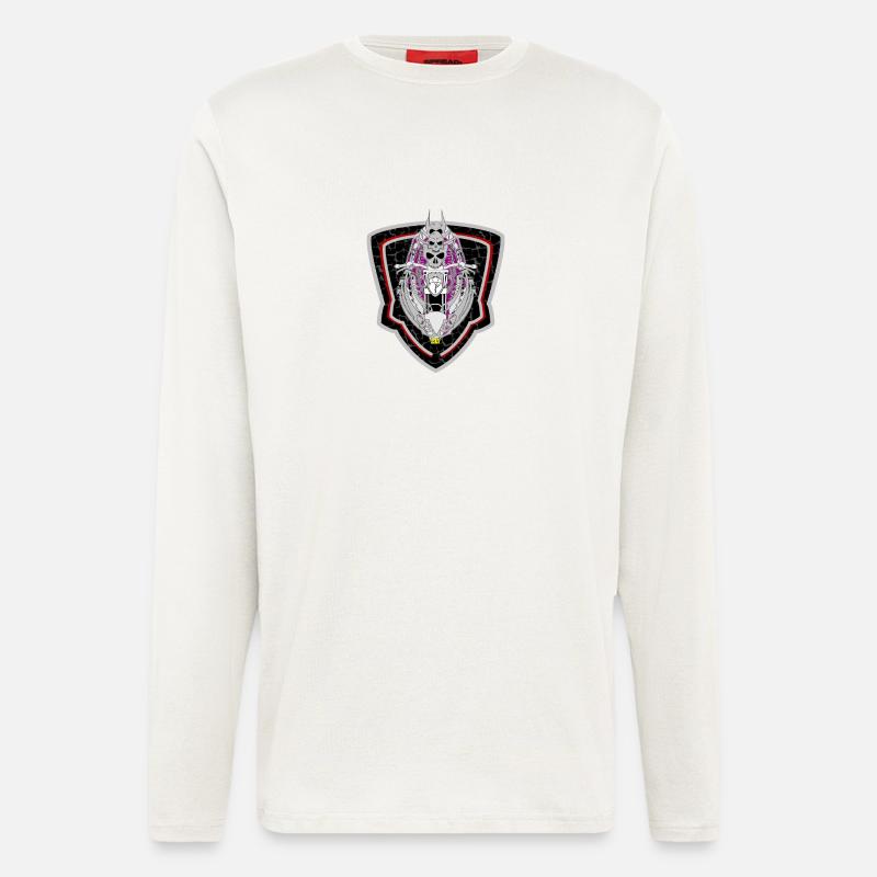 Moto Schädel 3 - Langarmshirt - made by SPREAD  - OFF WHITE