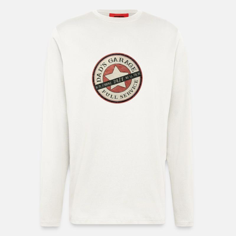 Dad's Garage, Workshop, - Longsleeve - made by SPREAD  - OFF WHITE