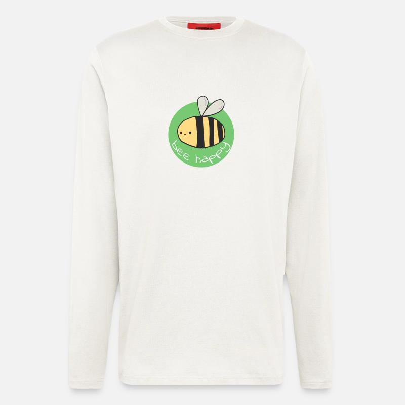Biene - Langarmshirt - made by SPREAD - OFF WHITE
