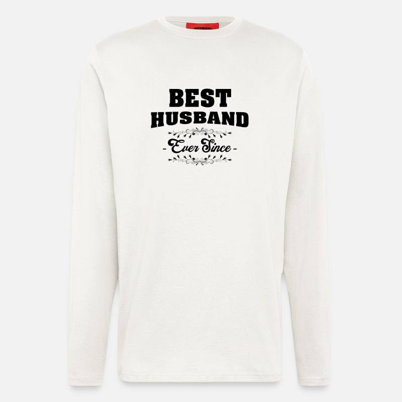 bester ehemann - Langarmshirt - made by SPREAD  - OFF WHITE