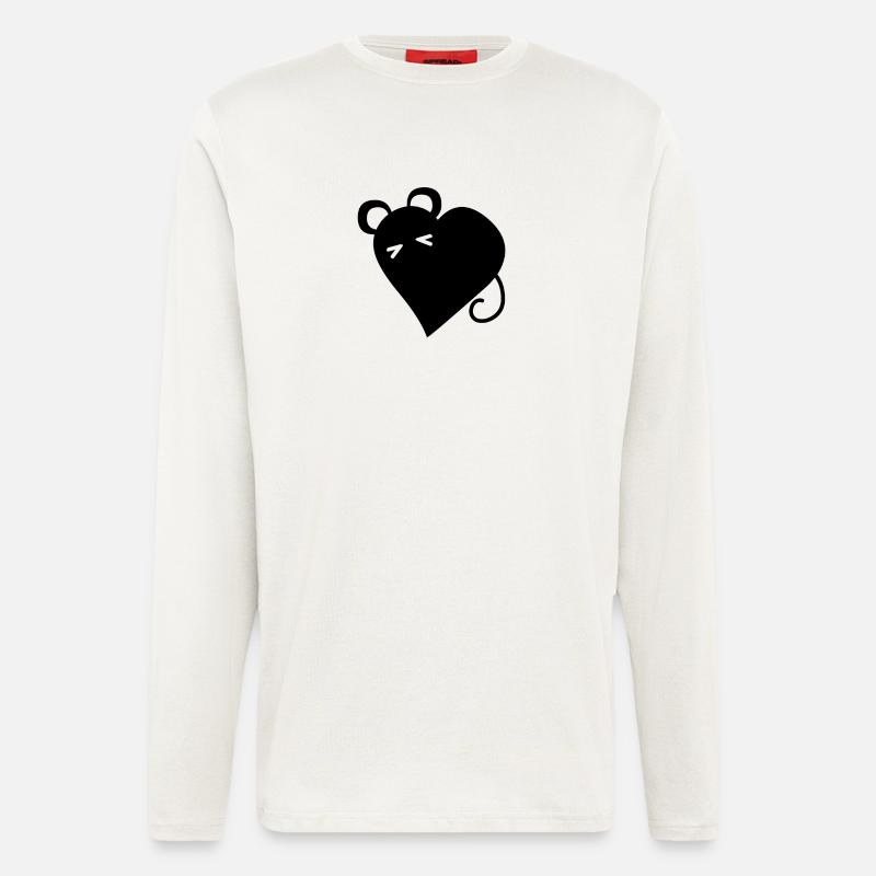 heart-mouse - Longsleeve - made by SPREAD  - OFF WHITE