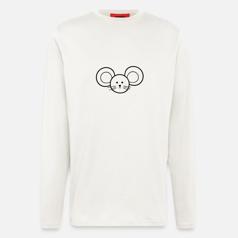 Maus Mäuschen - Langarmshirt - made by SPREAD  - OFF WHITE