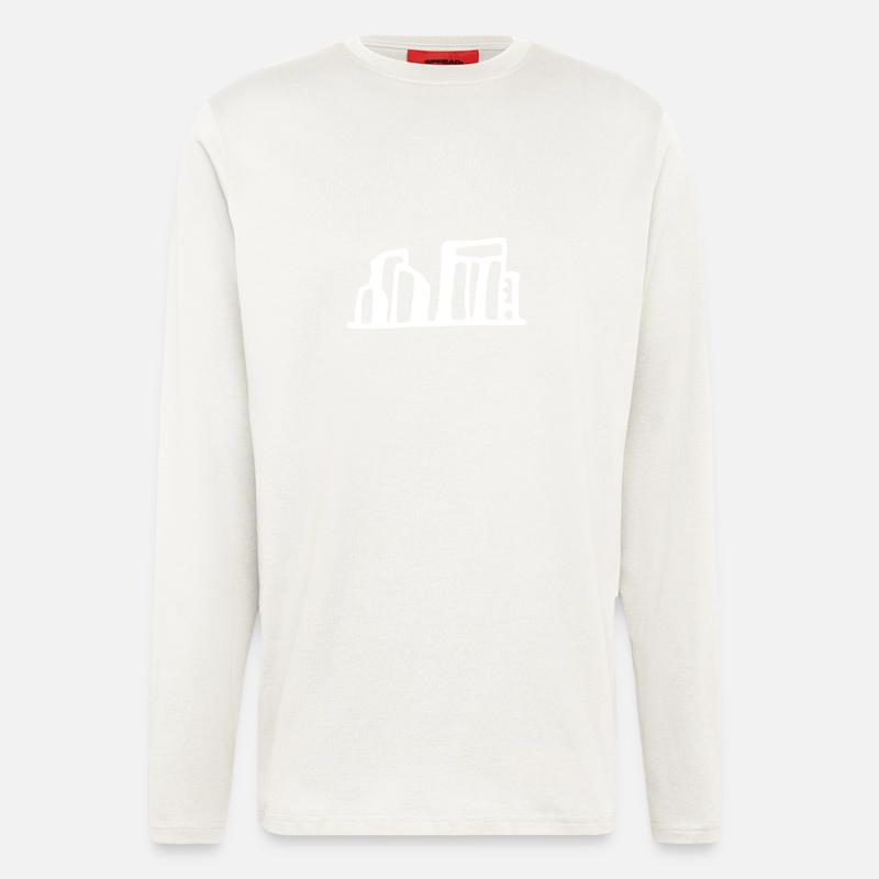 Stonehenge (white) - Longsleeve - made by SPREAD  - OFF WHITE