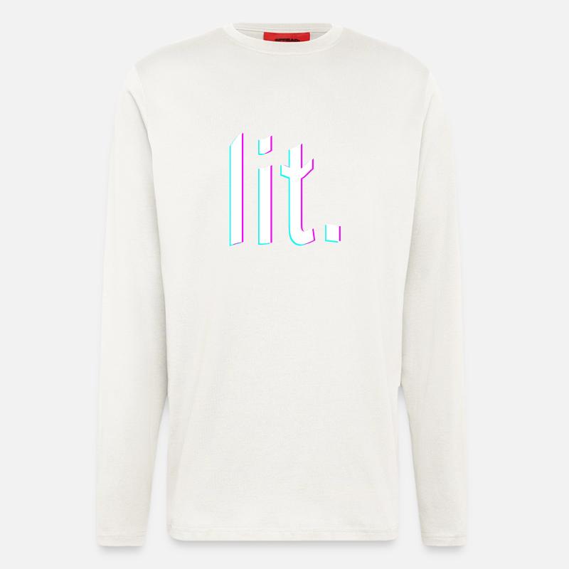 lit. design glitch - Langarmshirt - made by SPREAD  - OFF WHITE