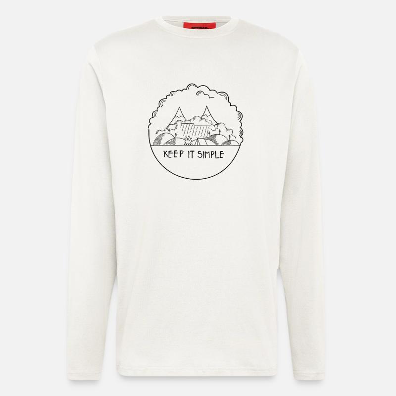 Keep it Simple Cloudy - Longsleeve - made by SPREAD  - OFF WHITE