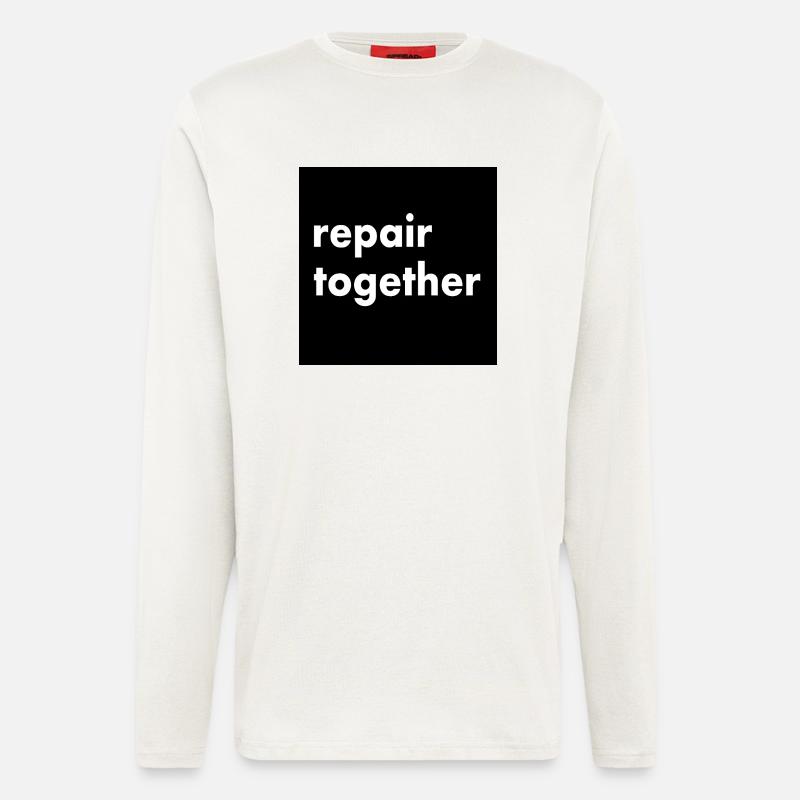 repair together - Langarmshirt - made by SPREAD  - OFF WHITE