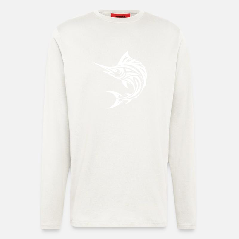 Swift Sailfish - Elegant Swordfish - Longsleeve - made by SPREAD  - OFF WHITE