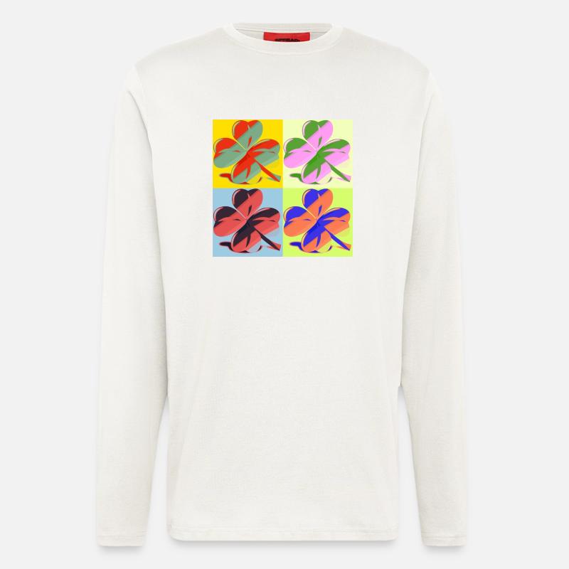 Kleeblatt - Langarmshirt - made by SPREAD  - OFF WHITE