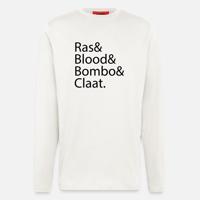 Ras Blood Bombo Claat - Longsleeve - made by SPREAD  - OFF WHITE