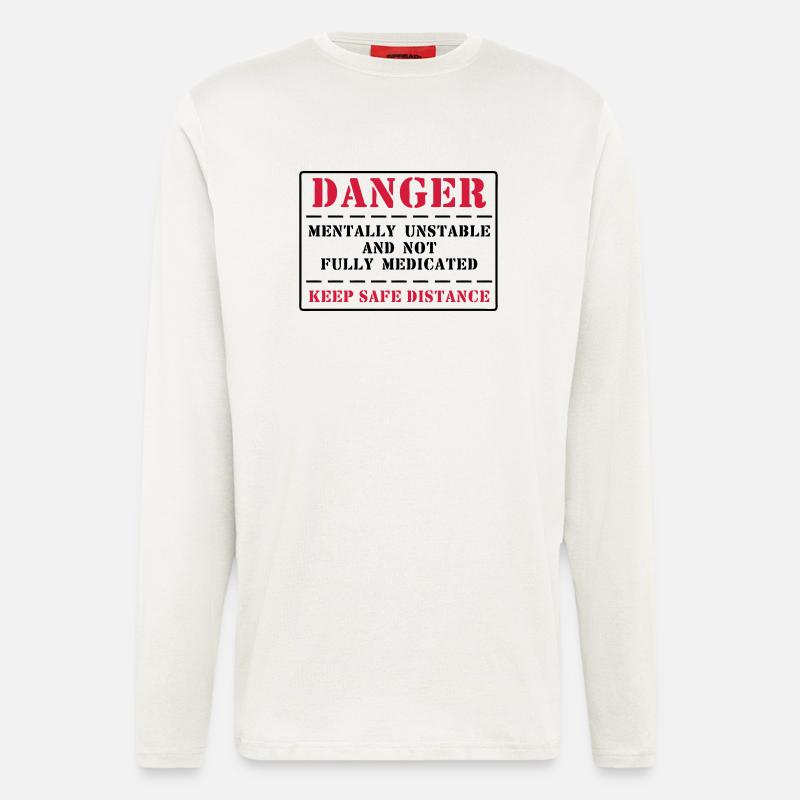danger - Langarmshirt - made by SPREAD  - OFF WHITE