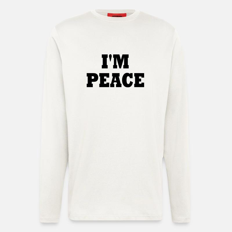 I'm peace - Langarmshirt - made by SPREAD  - OFF WHITE