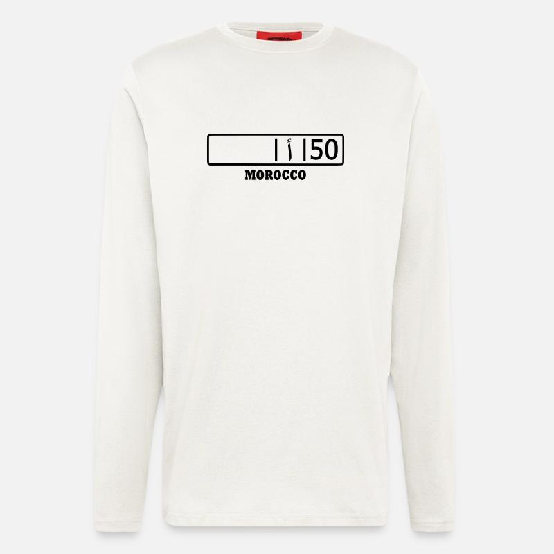 Nador kennzeichen ا 50 - Langarmshirt - made by SPREAD  - OFF WHITE
