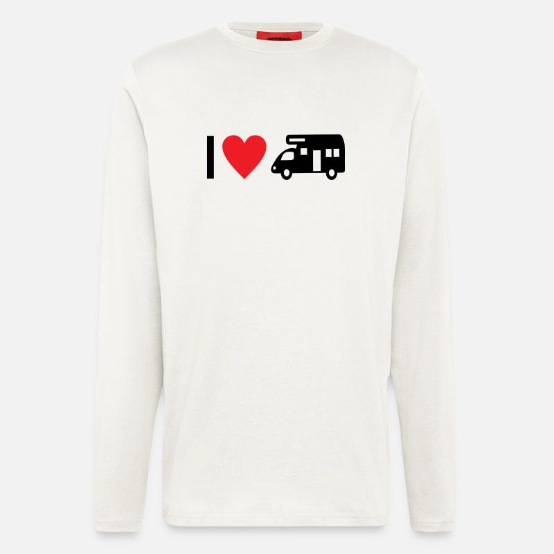 I love Camping - Langarmshirt - made by SPREAD  - OFF WHITE