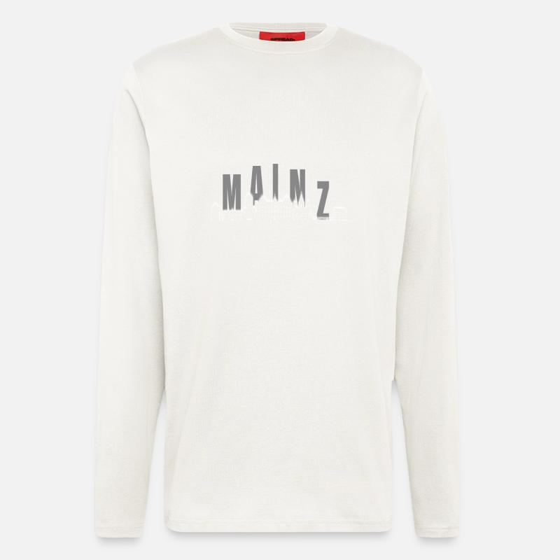 Mainz Skyline - Langarmshirt - made by SPREAD  - OFF WHITE