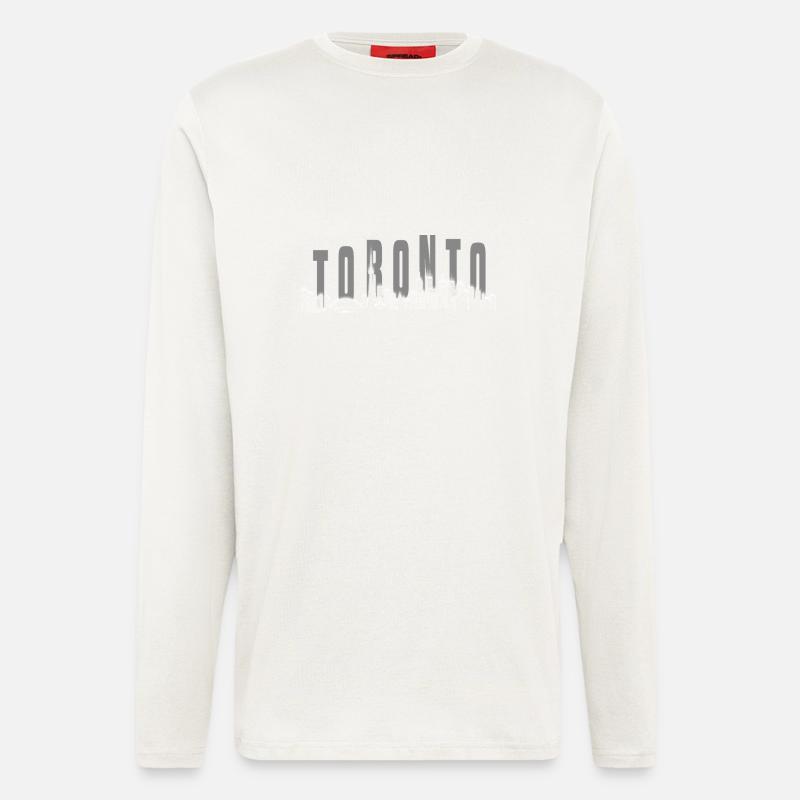 Toronto Skyline - Langarmshirt - made by SPREAD  - OFF WHITE