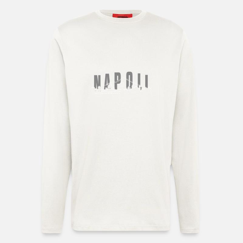 Napoli Skyline - Longsleeve - made by SPREAD  - OFF WHITE