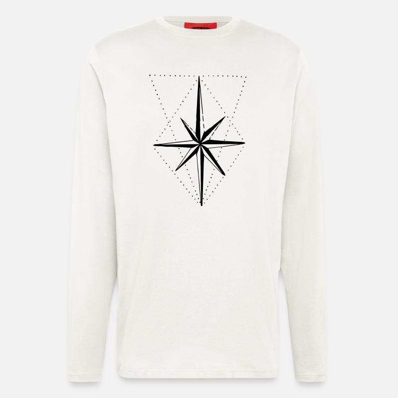 compass - Longsleeve - made by SPREAD  - OFF WHITE