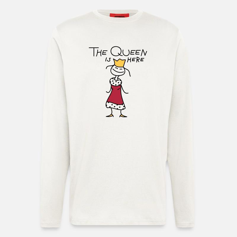 The Queen - Langarmshirt - made by SPREAD  - OFF WHITE