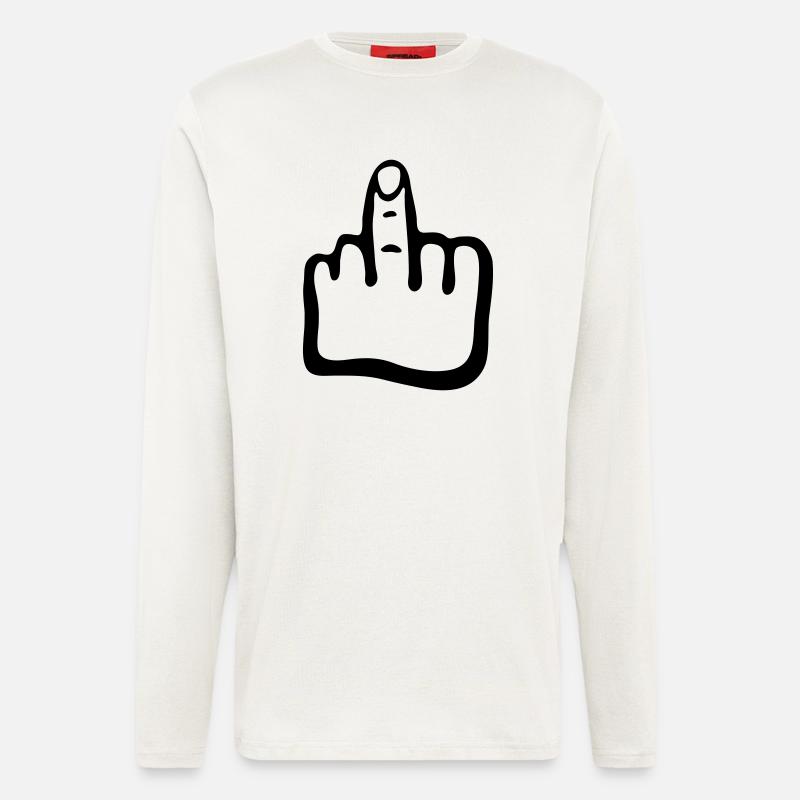 Hand, Finger g1 - Langarmshirt - made by SPREAD  - OFF WHITE