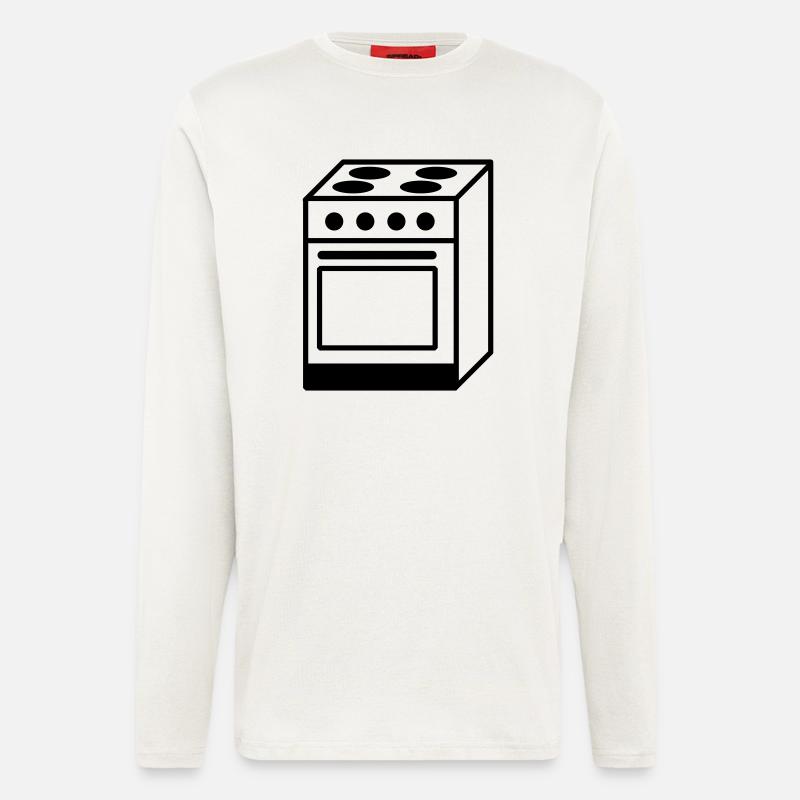 cuisinière - Manches longues bio décontracté fabriqué en UE - OFF WHITE