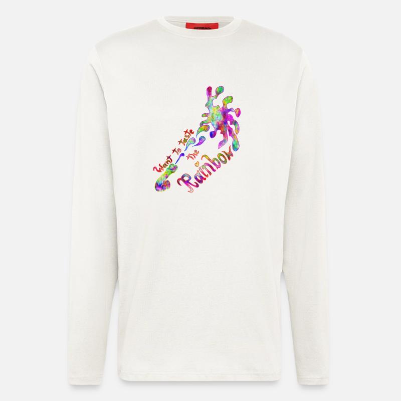 Taste the Rainbow - Langarmshirt - made by SPREAD  - OFF WHITE