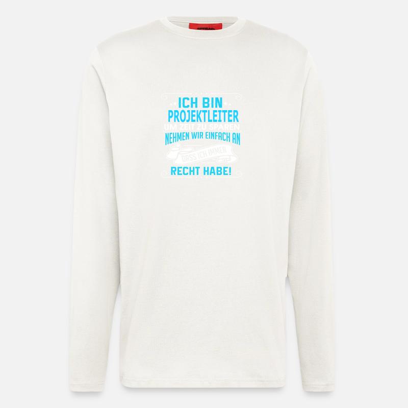 PROJEKTLEITER - Langarmshirt - made by SPREAD  - OFF WHITE