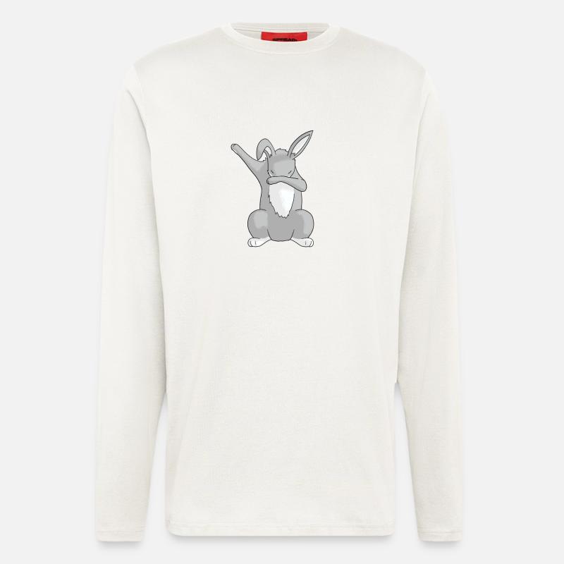 Dancing Rabbits - Rabbit Dabbing Dancing - Longsleeve - made by SPREAD  - OFF WHITE