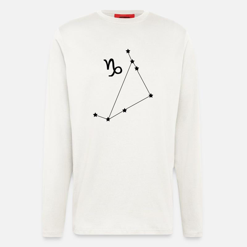 Sternbild Steinbock Sternzeichen - Langarmshirt - made by SPREAD  - OFF WHITE