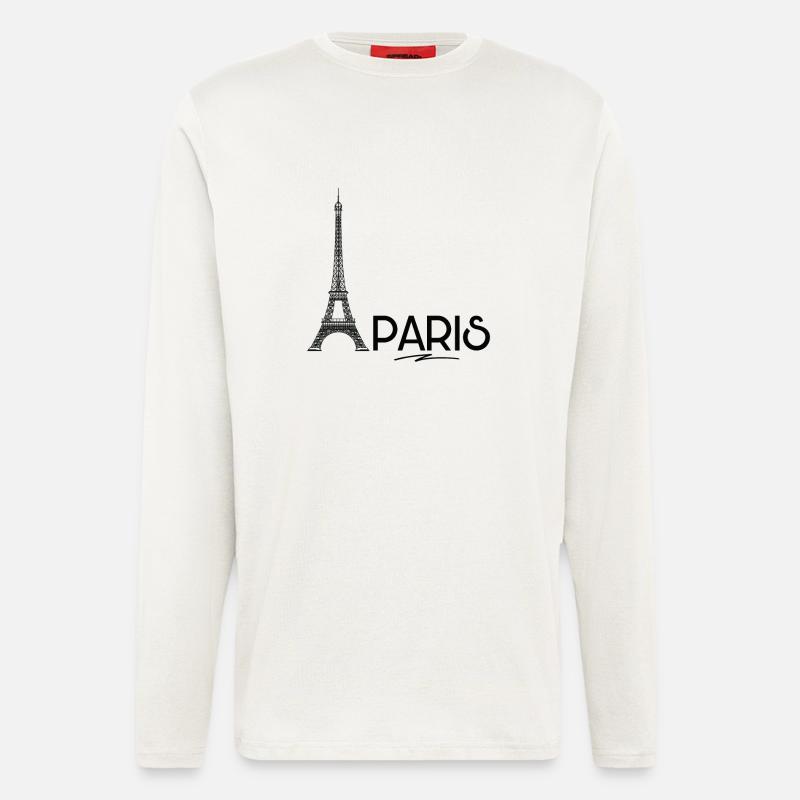 Paris - Eiffeltower - Langarmshirt - made by SPREAD  - OFF WHITE