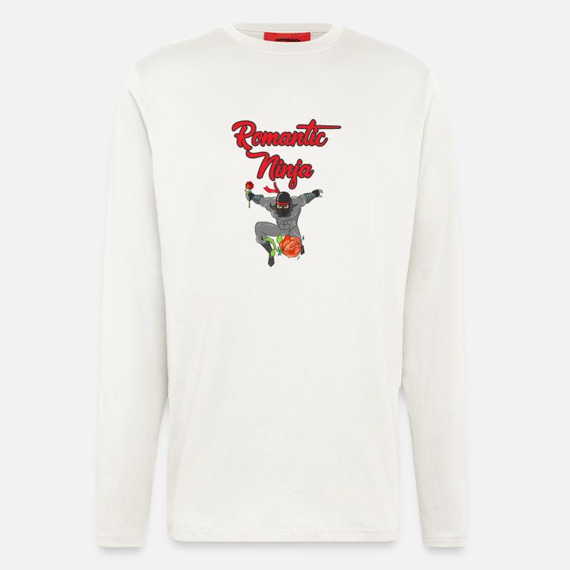 Romantic Ninja - Langarmshirt - made by SPREAD  - OFF WHITE