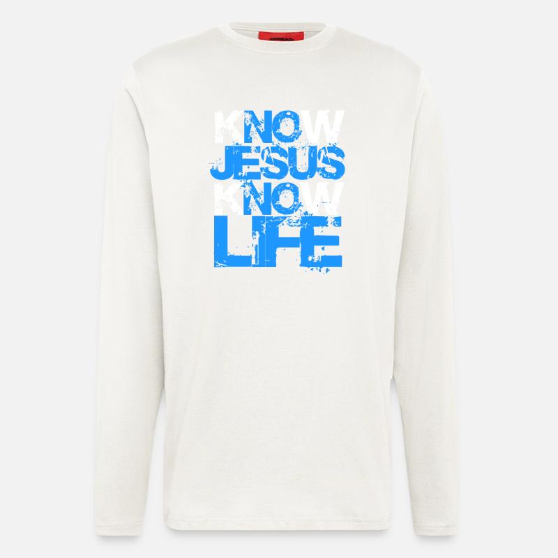 Know Jesus Know Life - Longsleeve - made by SPREAD  - OFF WHITE