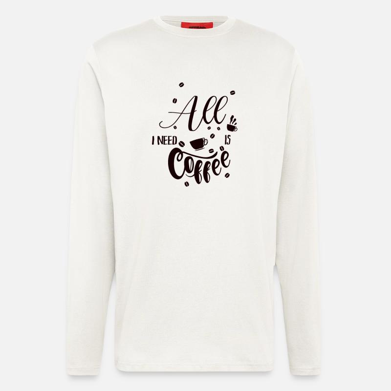 Kaffee - Langarmshirt - made by SPREAD  - OFF WHITE
