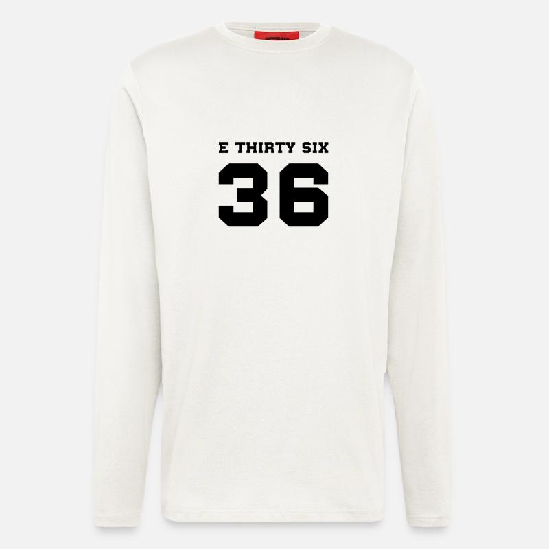 E36 E THIRTY SIX Black - Longsleeve - made by SPREAD  - OFF WHITE
