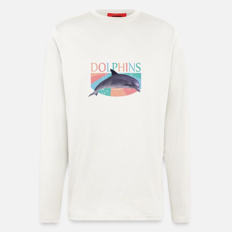 Delfin - Langarmshirt - made by SPREAD  - OFF WHITE