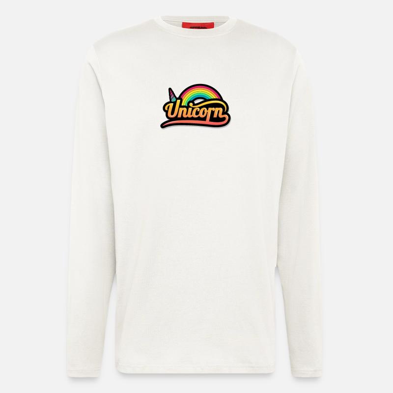 Einhorn Geschenk - Langarmshirt - made by SPREAD  - OFF WHITE