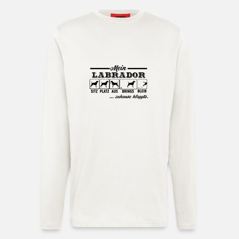Labrador Retriever - Langarmshirt - made by SPREAD  - OFF WHITE