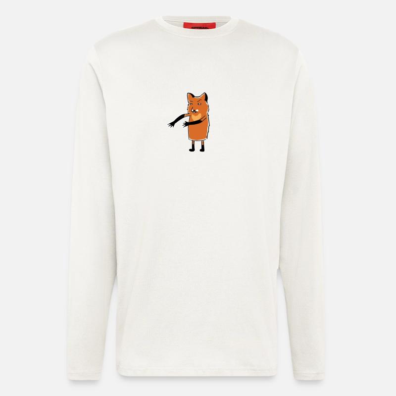 Floss Dance Move Fox - Longsleeve - made by SPREAD  - OFF WHITE